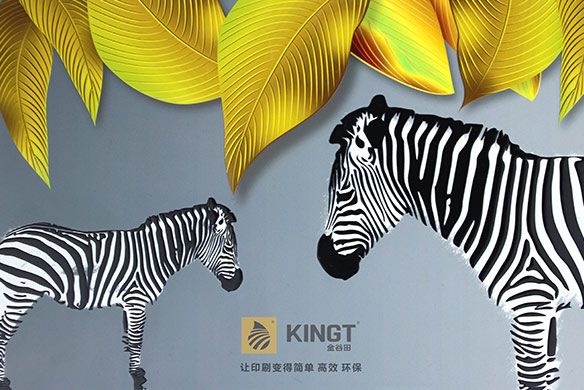 UV inkjet decoration of ceramic tiles